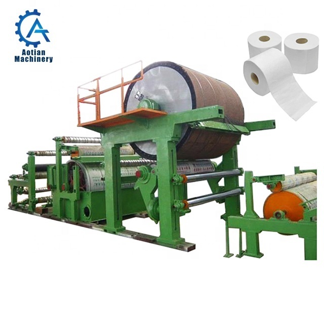 Bamboo Pulp Tissue Paper Making Machine Fully Semi Automatic Toilet Paper Machine for Sale