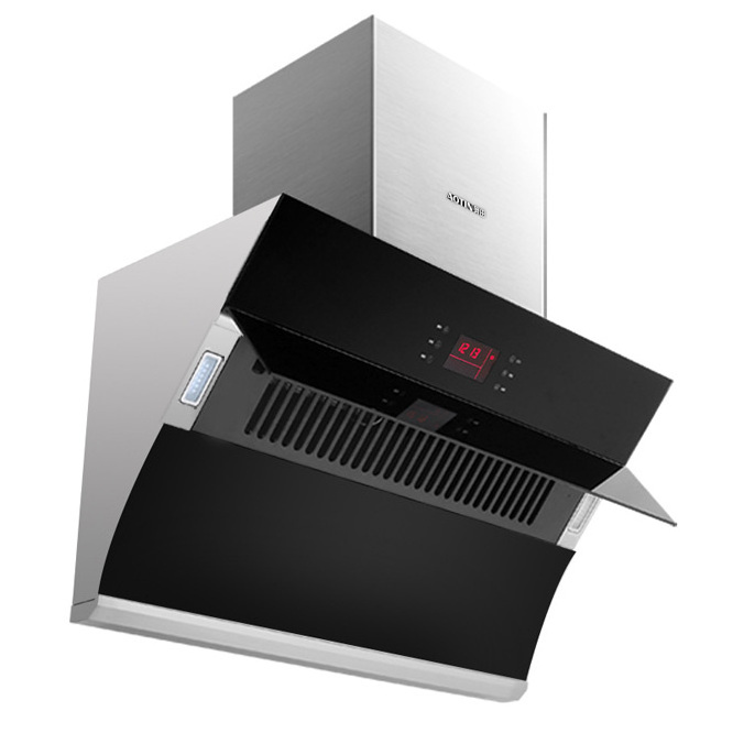 Hot Selling Environmental Friendly Fashionable and High-End glass Kitchen Chimney Range Hood