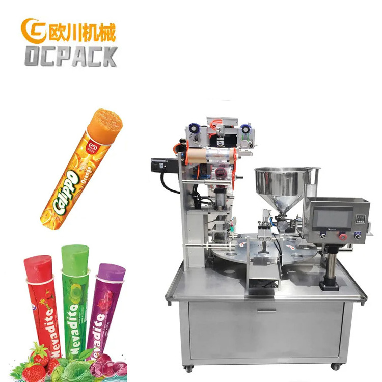 Hot Sales Automatic Calippo Ice Lolly Filling Packing Machine Juice Ice Tube Filling Sealing Machine