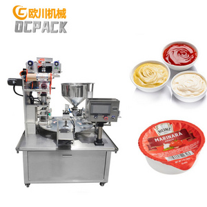 In Stock Dipping Sauce Cup Filling Sealing Machine Peanut Butter Cup Filling And Sealing Machine Price