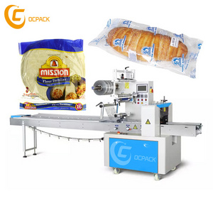 Automatic Horizontal Tortilla Croissant Bread  Pita Bread Packing Machine