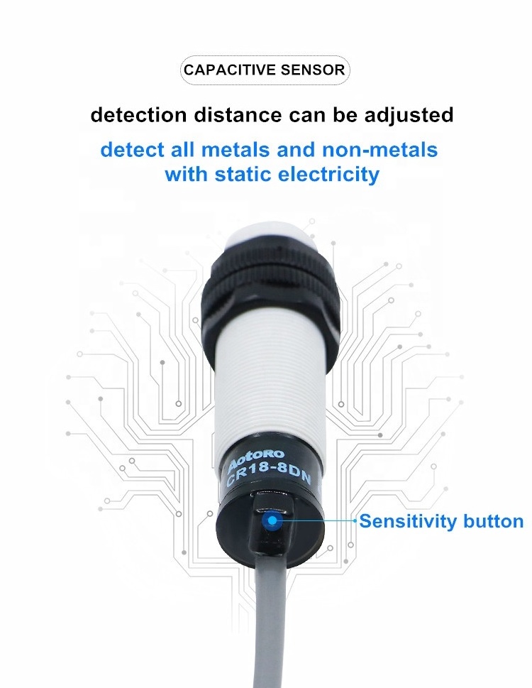 CR18-8DN2 Capacitive ir photo sensor switch proximity with proximity switches sensors good quality