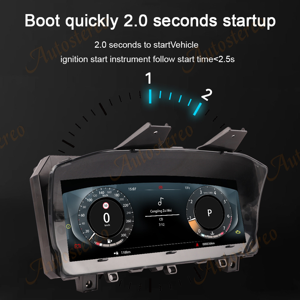 No Programming Required Car Virtual Cockpit Digital Cluster For Land Rover Range Rover Sport L494 Vogue L405 Speed Meter Screen