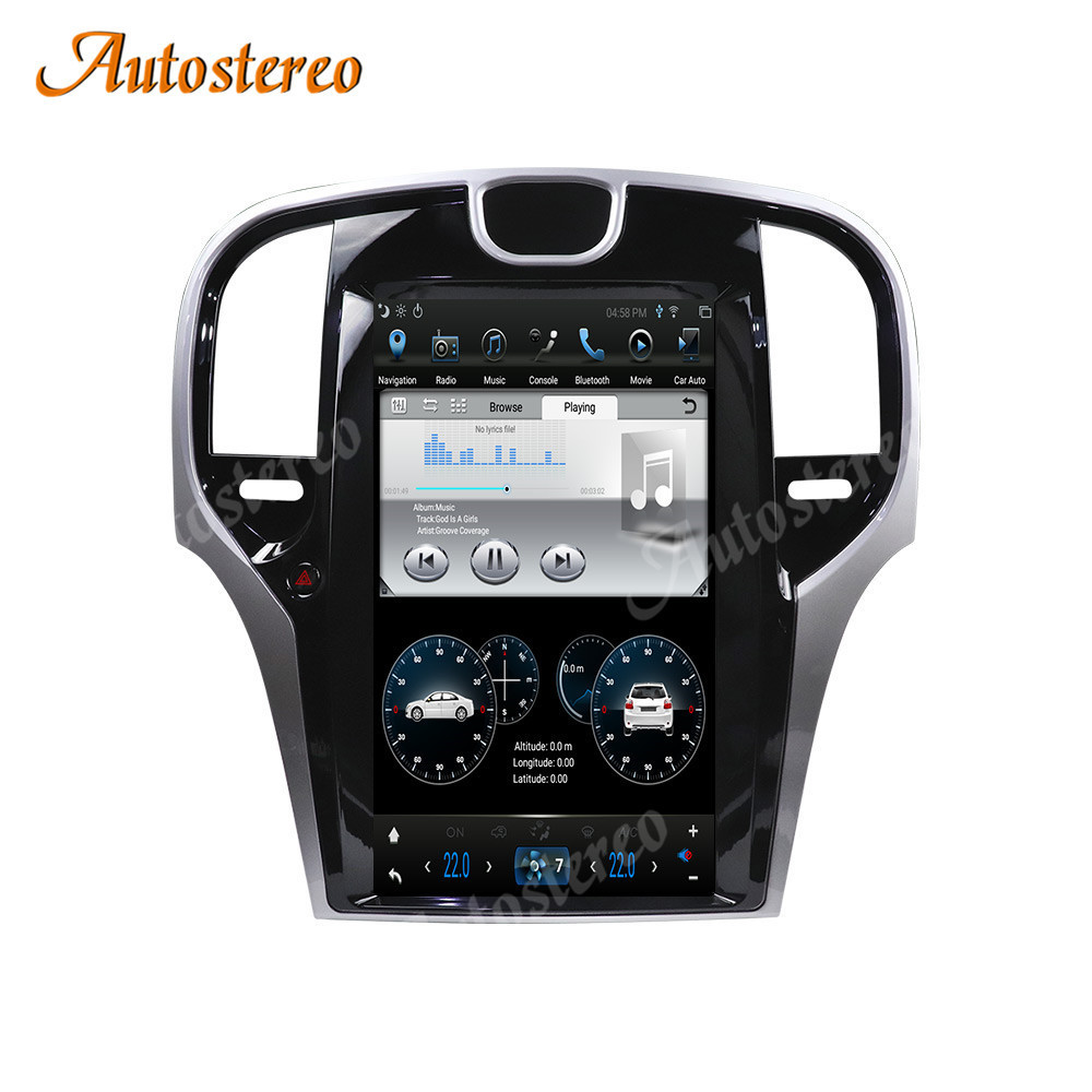 1920*1080 Vertical Screen GPS Navigation Car Radio For Chrysler 300C 2012 2013 2014 2015 2016-2019 Multimedia Stereo Player