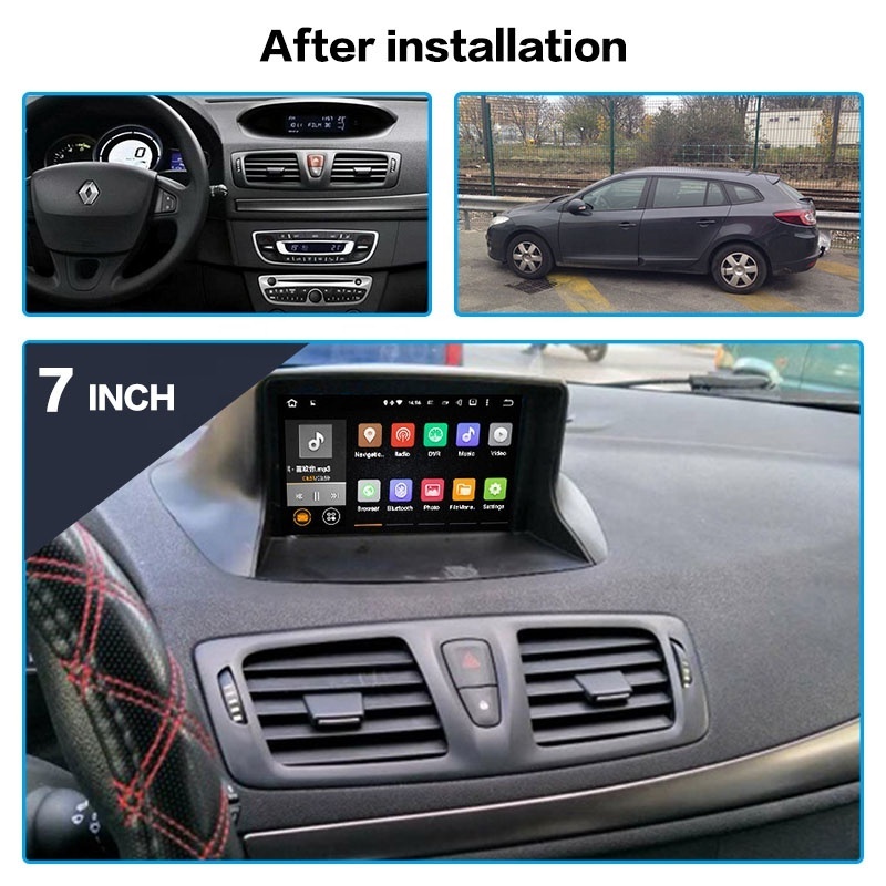 Android 10.0  Car DVD Player for Renault Megane 3/Renault Fluence 2009+ stereo headunit GPS navigation radio tape recorder