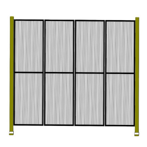 Machine safety fence gate double swing gate