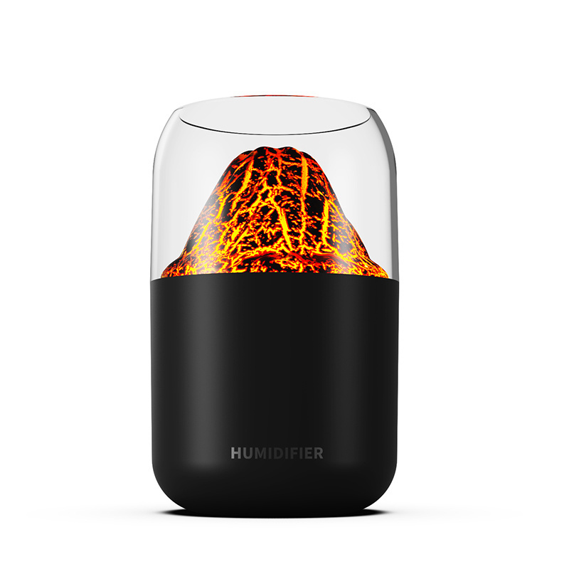 Creative New Lava Colorful Flame Aromatherapy Machine Desktop Home Atmosphere USB Plug in Simulation Flame Humidifier