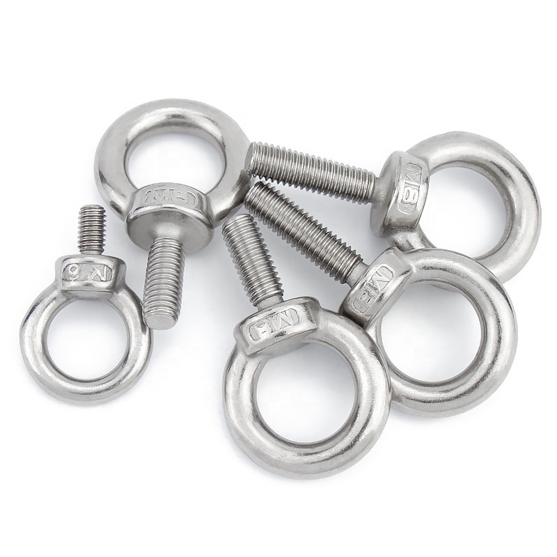 High Quality Lifting 304 DIN580 stainless steel 304 eye bolt M8*25mm