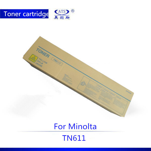 Factory selling copier spare parts color toner cartridge TN611 for Konica Minolta Bizhub tn611