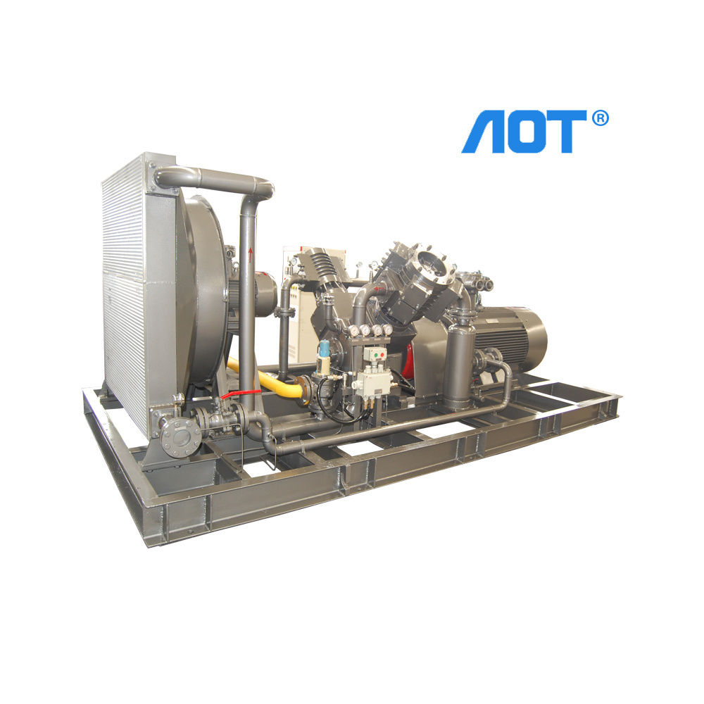 Cng Natural Gas Piston gas air compressor and cooling machine high pressure 300bar for sale