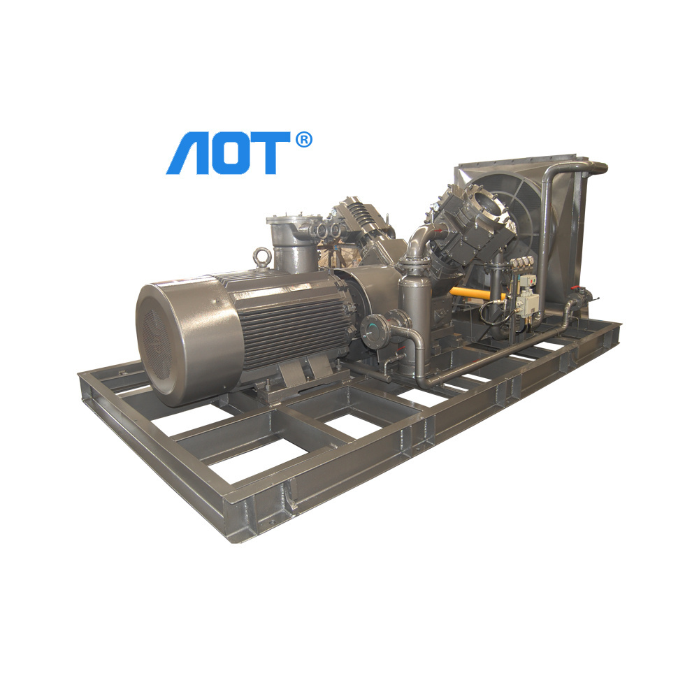 Cng Natural Gas Piston gas air compressor and cooling machine high pressure 300bar for sale