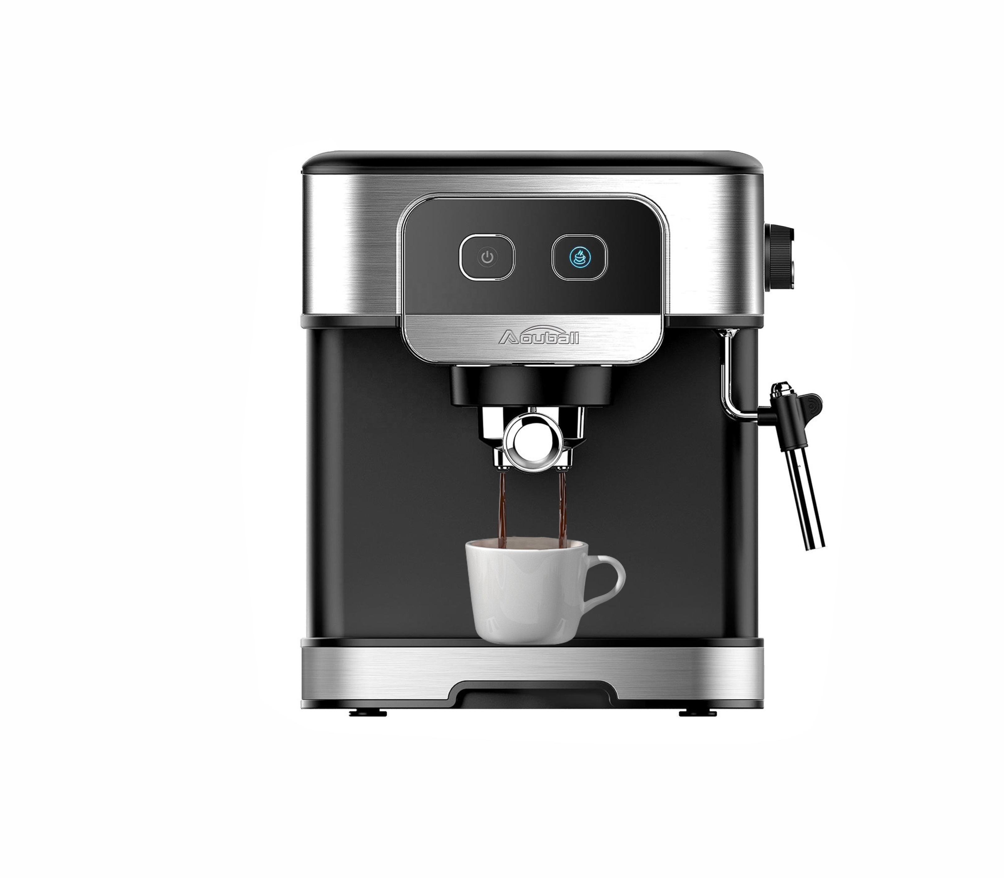 Espresso Machine Coffee Maker Family Cappuccino Smart Electric Machine Stainless Steel Free Spare Parts Customized Color 1200W