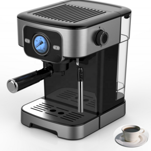 Espresso Machine Coffee Maker Family Cappuccino Smart Electric Machine Stainless Steel Free Spare Parts Customized Color 1200W