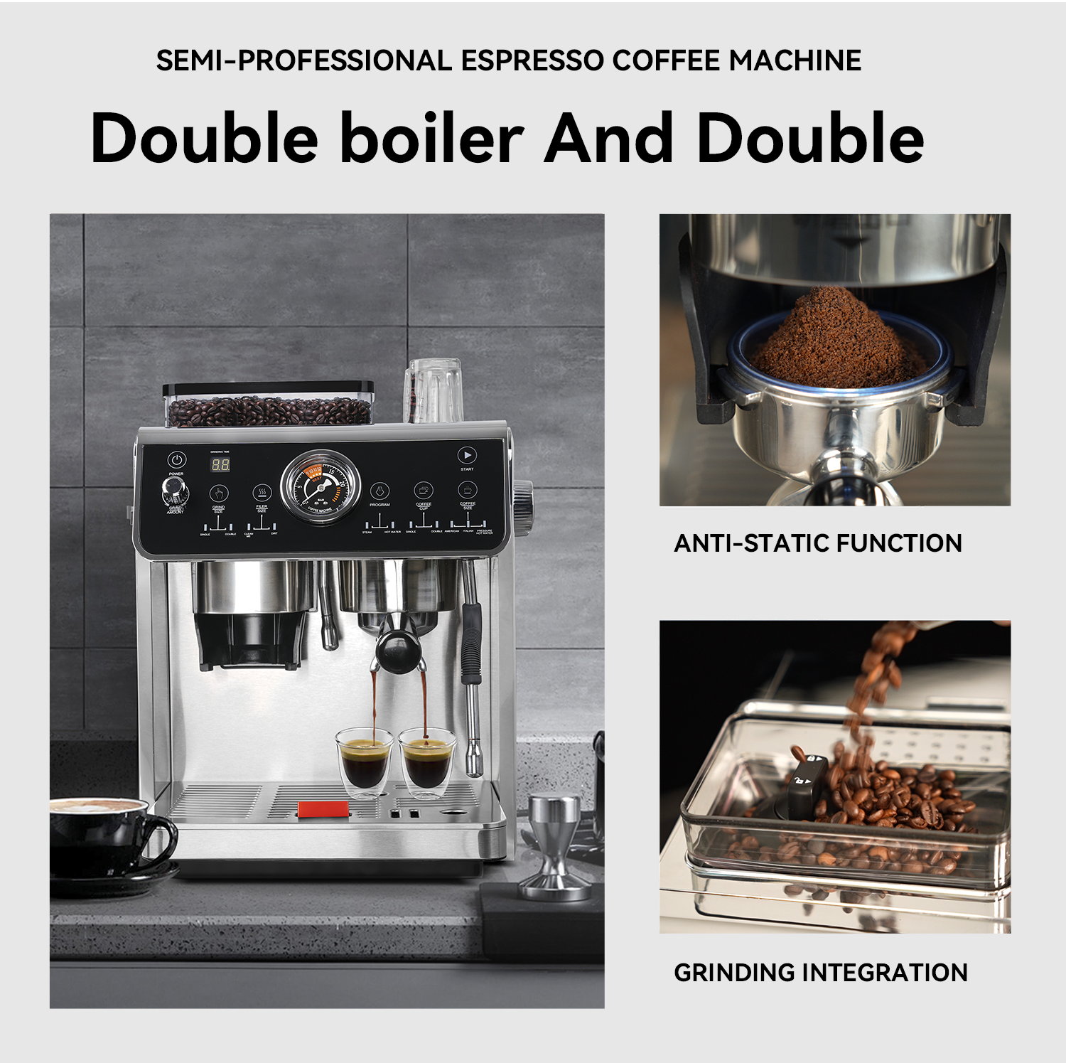 Wholesale stainless steel home coffe espresso machine professional 220v espresso italian coffee maker