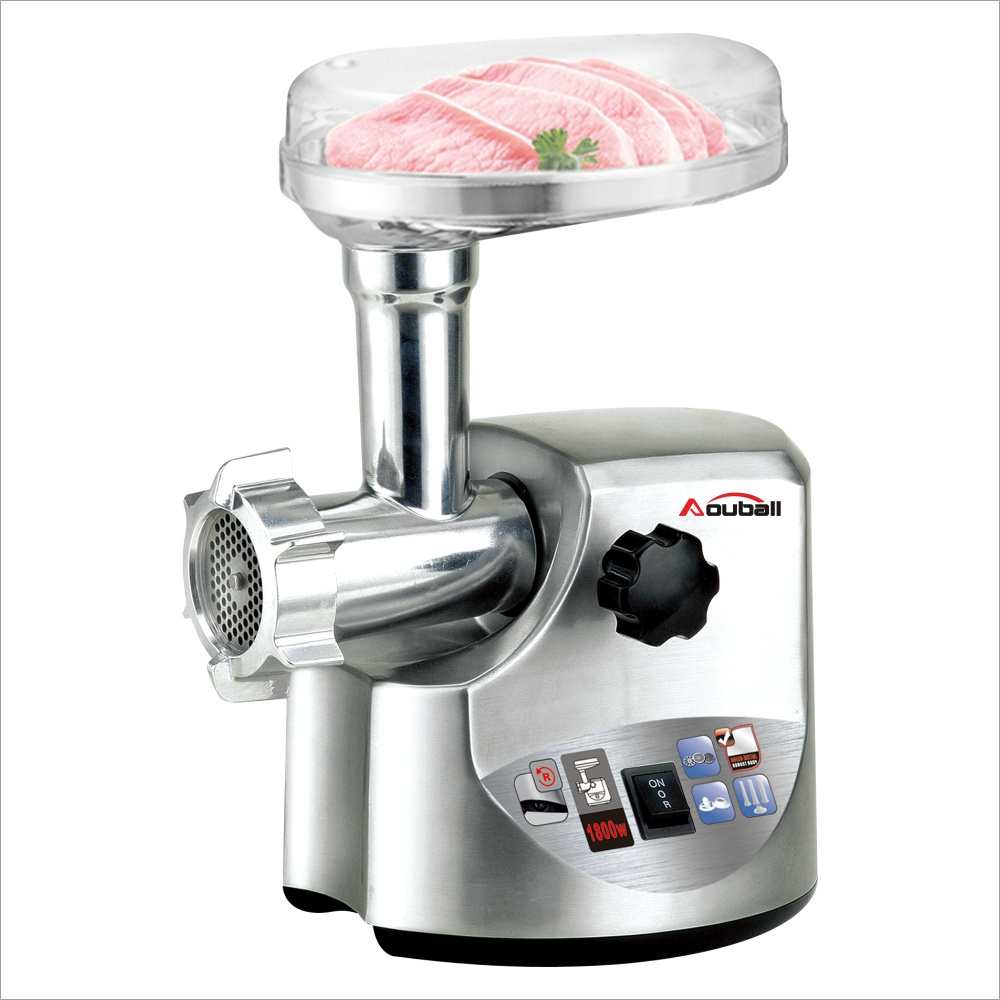 Mechanical control meat grinder blades and plates, heavy duty aluminum housing meat grinders meat slicer