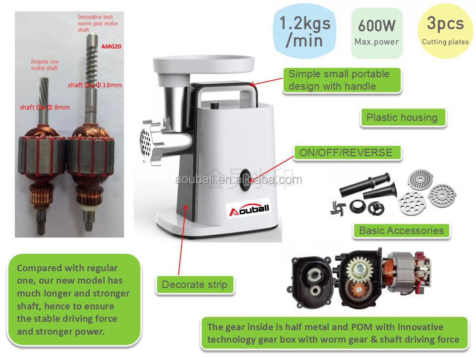 Factory Electric meat grinder & tomato juicer &portable vegetable slicer  AMG25