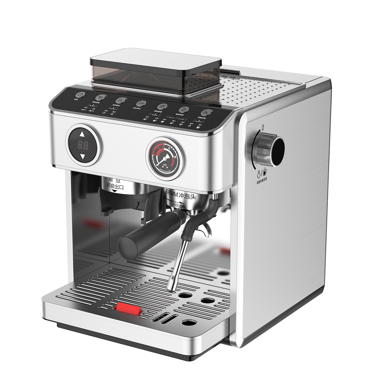 Factory best seller 2800w espresso machine double boiler custom germany coffee maker machine for home use