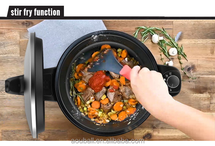 OEM  Automatic 3 in 1 Multi Health Slow CookerCheap crock pot Electric Stew Pot Cooker with ceramic liner China