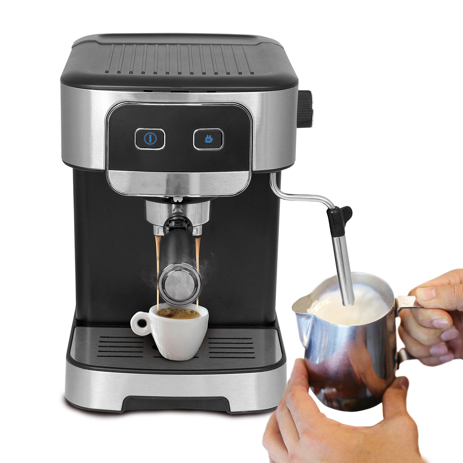 Best seller 1.8L removable water tank maker coffee machine multifunctional 15-bar Pump home single group espresso machine