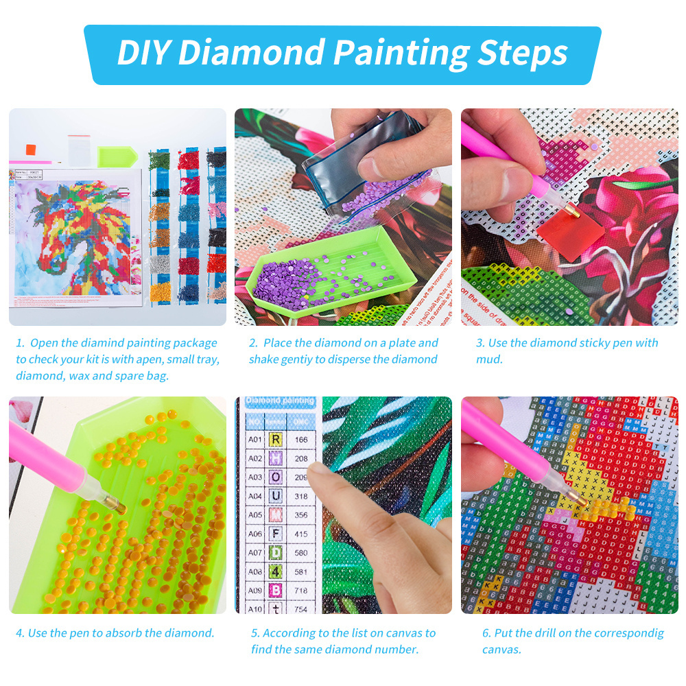 Diamond Painting Kits for Adults, Flowers Girl 5D DIY Diamond Art Kits Full Drill Diamond Dots for Wall Decor Gem Arts 12x16