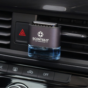 Popular Metal 4ml Car Air Freshener Liquid Bottle Diffuser wholesale Car Diffuser Bottles With Vent Clip