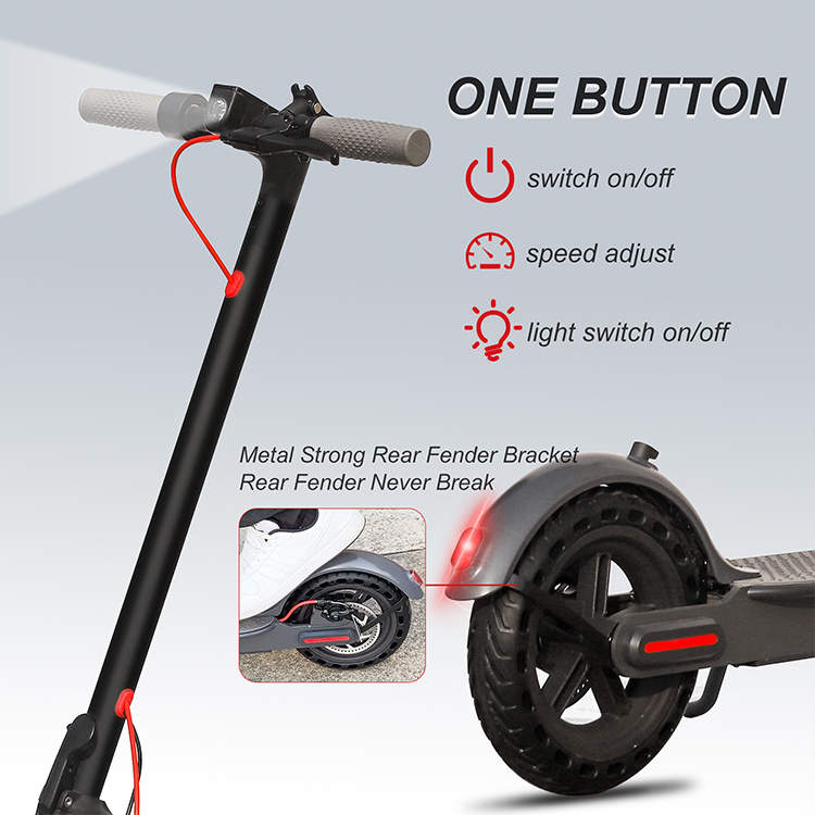 AOVO Pro EU Warehouse Adults off Road 350w 2 Wheel M365 Pro Battery Lithium Solid Tires Power Electric Scooter