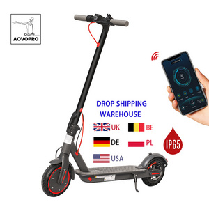 AOVO Pro EU Warehouse Adults off Road 350w 2 Wheel M365 Pro Battery Lithium Solid Tires Power Electric Scooter