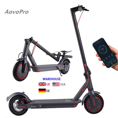 Aovopro Smart App Patinete Electrico EU DE UK US Warehouse 10.5ah Bettery Waterproof 2 Wheel Adult Fold E Scooter