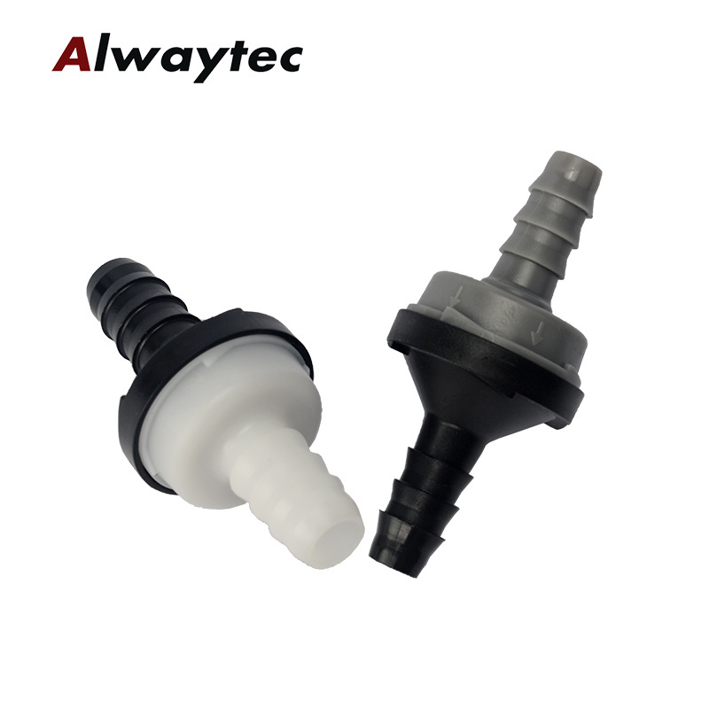 Car Vacuum Check Valve Air Pump Fuel Hose Line Plastic Non-Return  One Way Check  Valve Diaphragm Shut Off Membrane valve