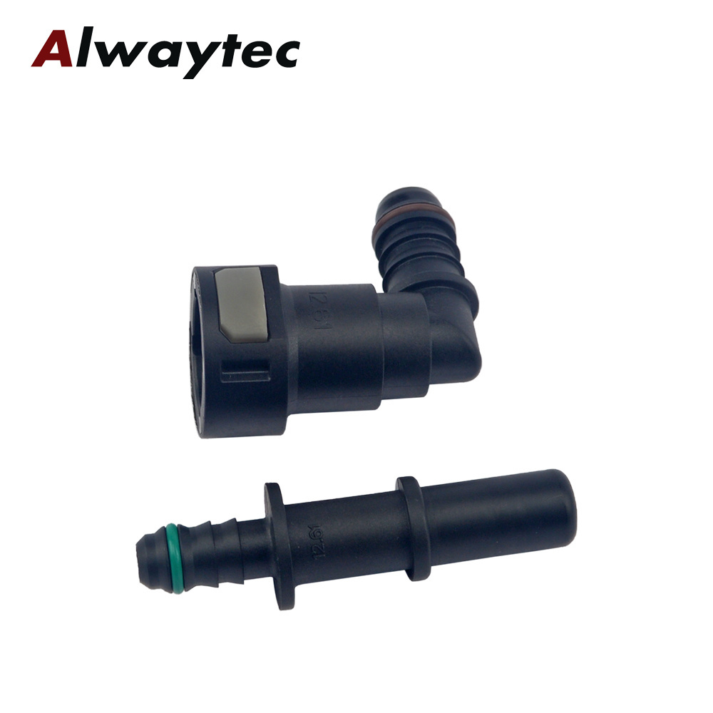 12.61mm SAE 1/2 Barb Tail Quick Connector Pipe fitting For Automotive Coolant Water Hydraulic System Fuel Hose