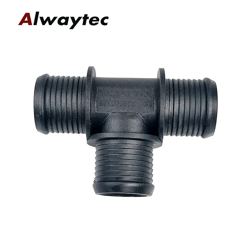 Tube Connection 18 x 18 x 18 mm Cooling Water Pressure Hose Tube Connector for Crankcase Breather Hose