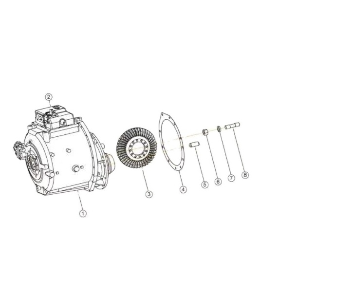 Original New Genuine Complete gearbox for China Bulldozer SHANTUI SD22F