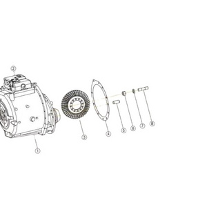 Original New Genuine Complete gearbox for China Bulldozer SHANTUI SD22F