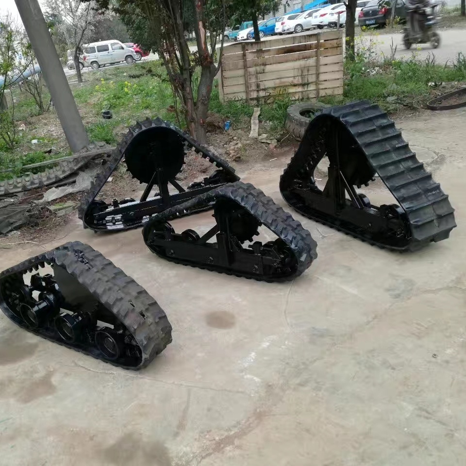 Rubber track tracked platform carrier used for Tank Crane Robot dozer excavator  chassis Undercarriage