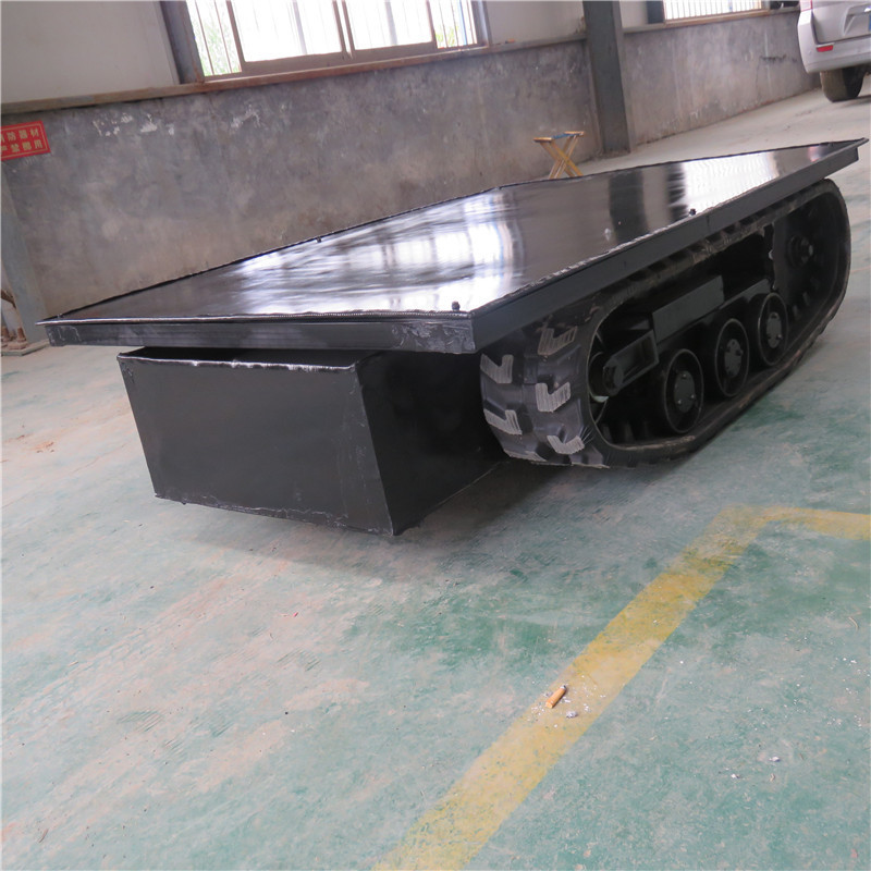 Agricultural farm equipment work Rubber track conversion system crawler tracked chassis for Combine Harvester