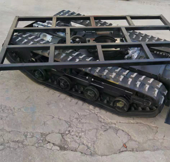 China high quality crawler type small robot rubber track chain suitable for many types of machines snow blowers rubber track