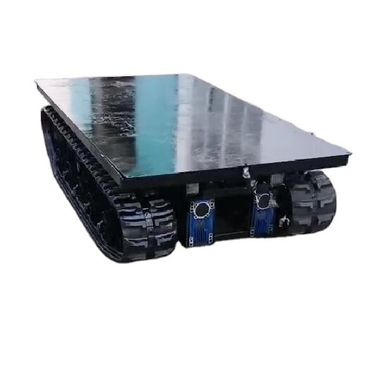 Electric Remote control Under water crawler robot chassis rubber Tracked Carrier undercarriage platform transporter