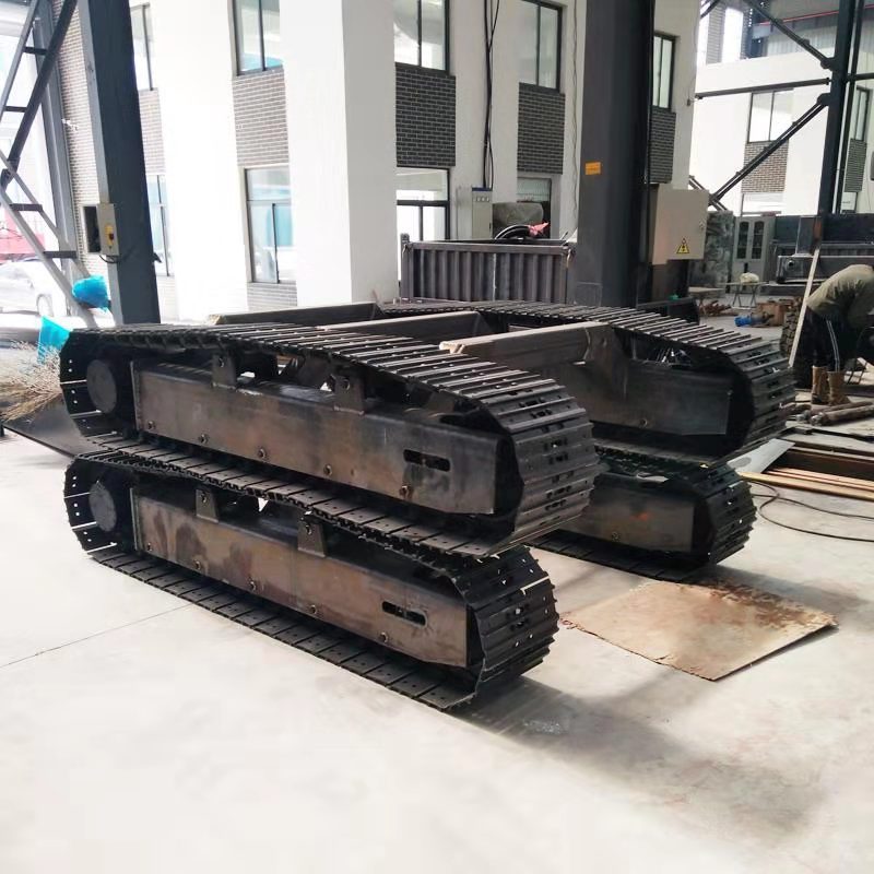 Agricultural snow blower chassis ATV rubber track track skid steer loader mini excavator chassis small rubber track pad