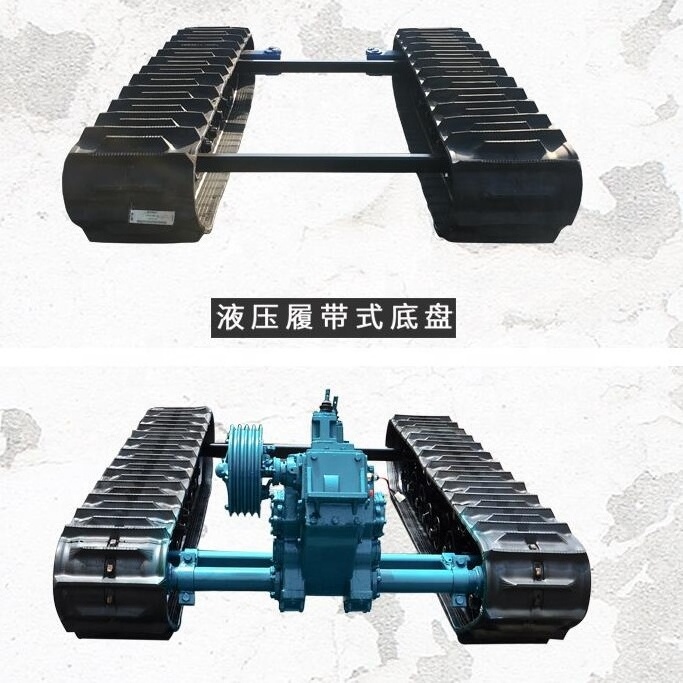 Small snow vehicle Chassis Rubber track Undercarriage 0.5 to 20 Ton tracked system for Engineering Equipment Agricultural farm