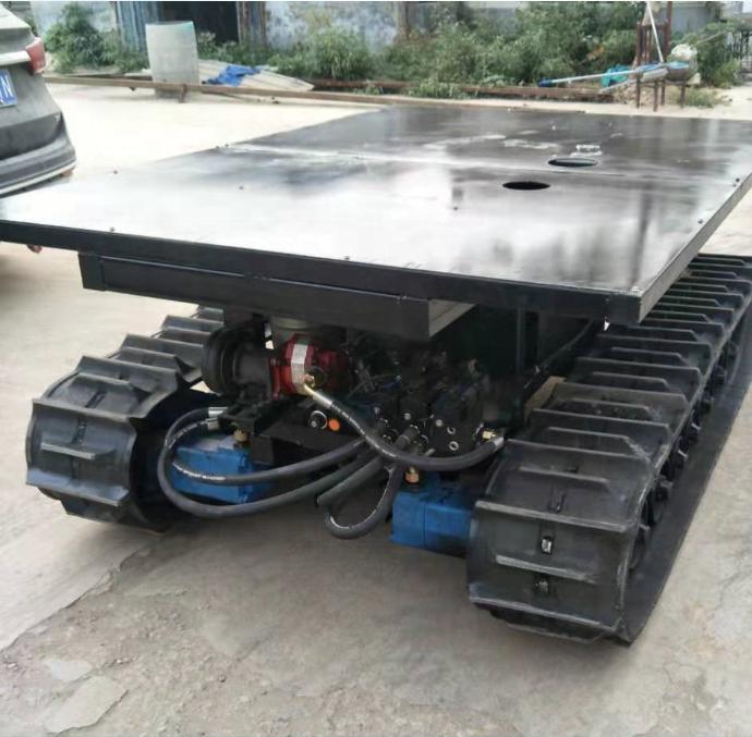 Agricultural snow blower chassis ATV rubber track track skid steer loader mini excavator chassis small rubber track pad