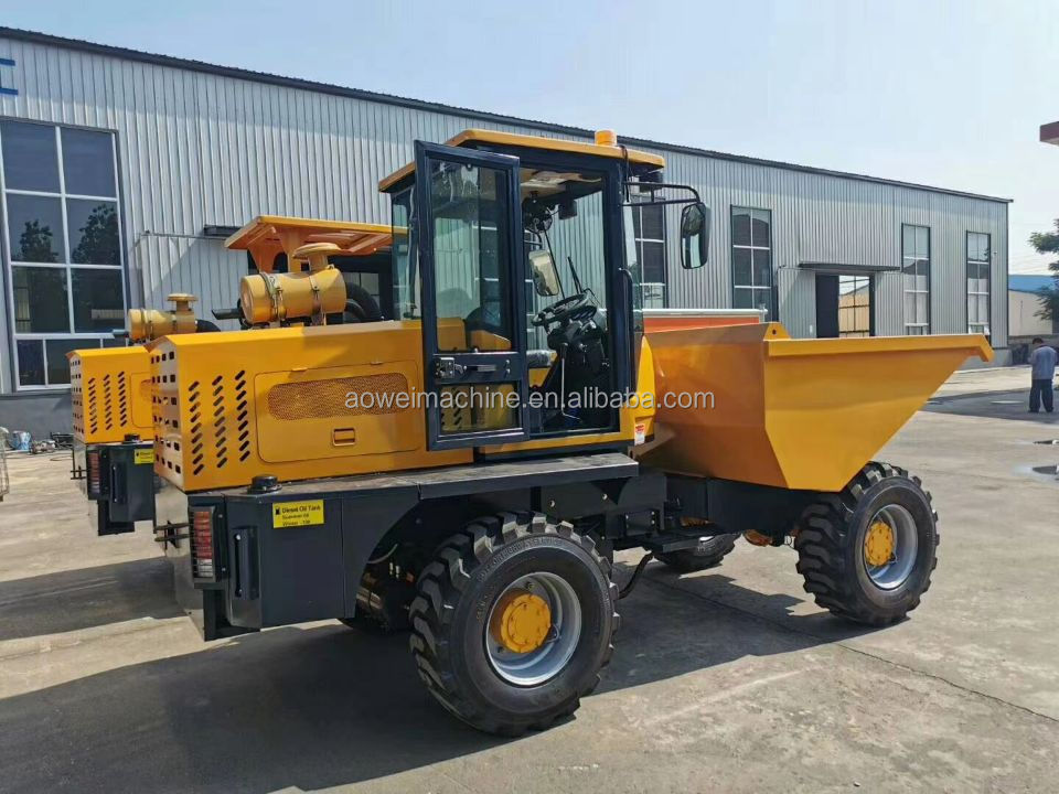 1 ton 2 ton 3 ton 4x4 wheel drive dump truck 4 wd mini dumper truck Mini front self loading Loader shovel tractor backhoe