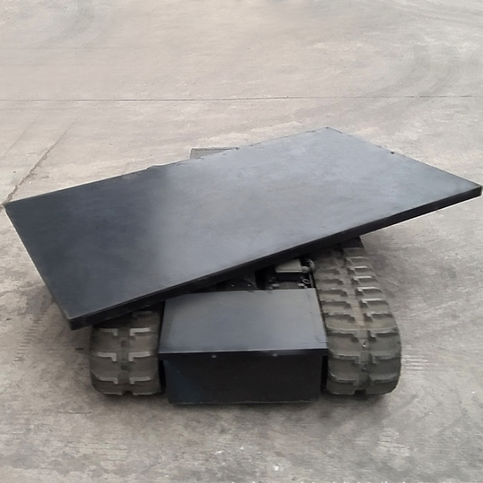 China high-quality chassis remote control crawler rubber track vehicle chassis platform system