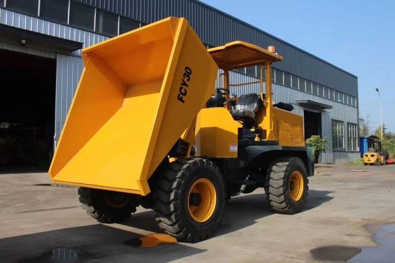 Construction works 4x4 wheel drive dumper 3 ton 4 wd mini dumper truck Mini front lorry log Loader tractor backhoe