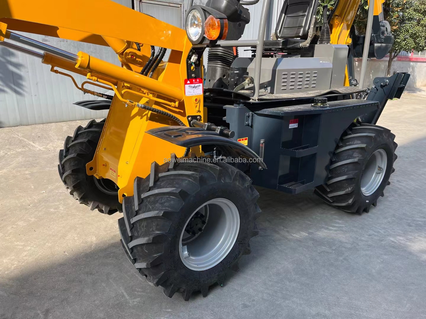 4WD 4X4  front backhoe loader small backhoe excavator wheel loader for sale Europe with CE