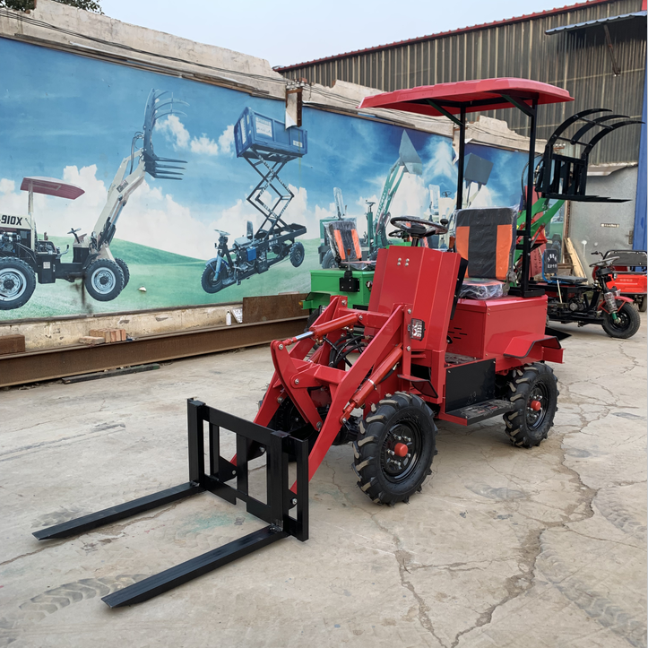 china factory price multifunction multi one  mini wheel loader front end shovel loader backhoe skid steer