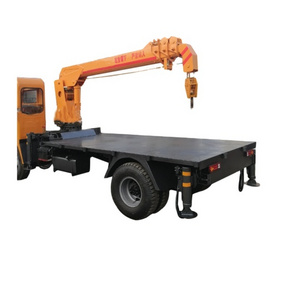 self propelled long arm boom crane loader lift lifting loading platform for truck trailer