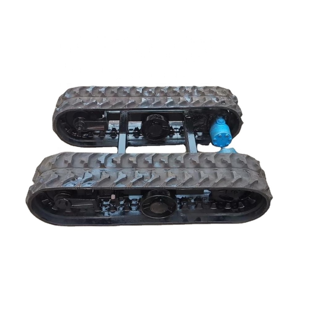 Rubber track tracked platform carrier used for Tank Crane Robot dozer excavator  chassis Undercarriage