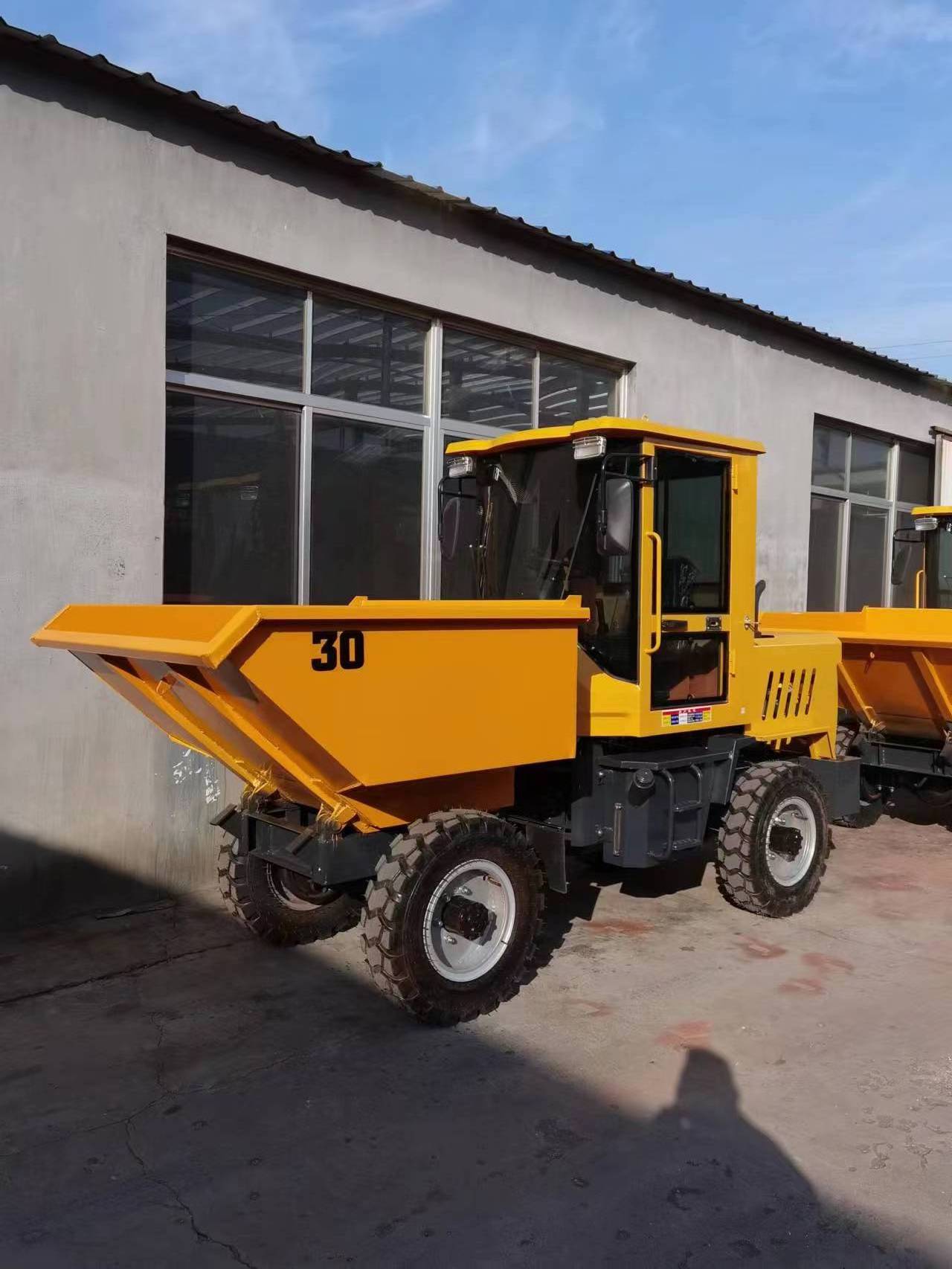 Construction works 4x4 wheel drive dumper 3 ton 4 wd mini dumper truck Mini front lorry log Loader tractor backhoe