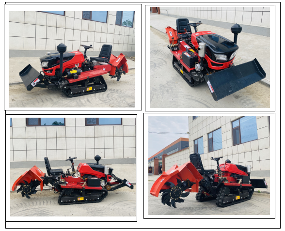 High quality 35hp ride on cultivator rotary tiller garden mini tractor agriculture equipment with hitching tool on sale