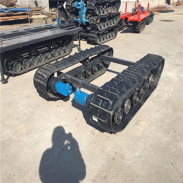 Small vehicle Truck Farm Agricultural Wet land use Customized rubber track conversion system Chassis for sale